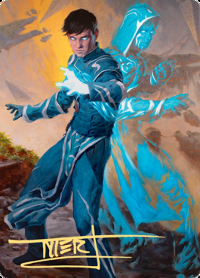 Jace, Mirror Mage 1 Art Card (Gold-Stamped Signature) [Zendikar Rising Art Series] | D20 Games