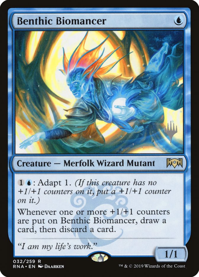 Benthic Biomancer (Promo Pack) [Ravnica Allegiance Promos] | D20 Games