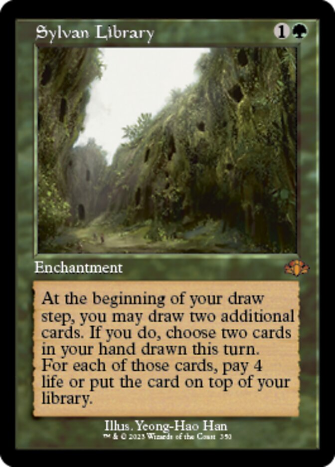 Sylvan Library (Retro) [Dominaria Remastered] | D20 Games