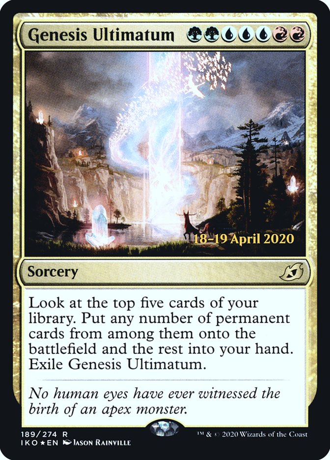 Genesis Ultimatum  [Ikoria: Lair of Behemoths Prerelease Promos] | D20 Games