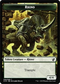 Rhino // Egg Double-sided Token [Commander 2019 Tokens] | D20 Games