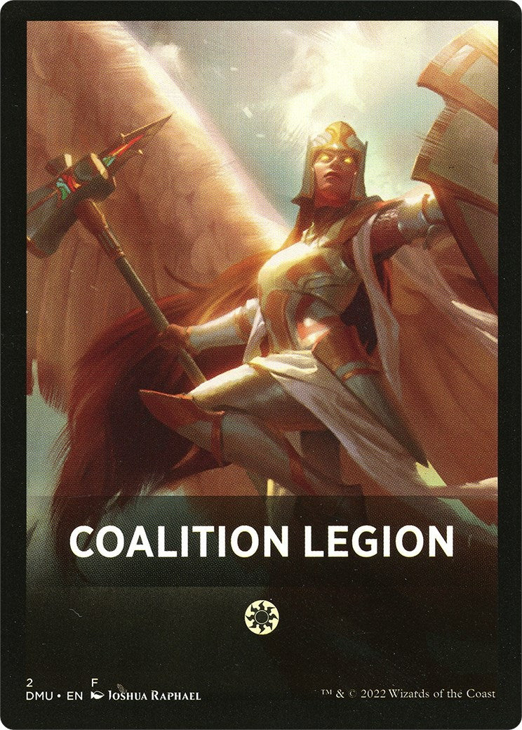 Coalition Legion Theme Card [Dominaria United Tokens] | D20 Games