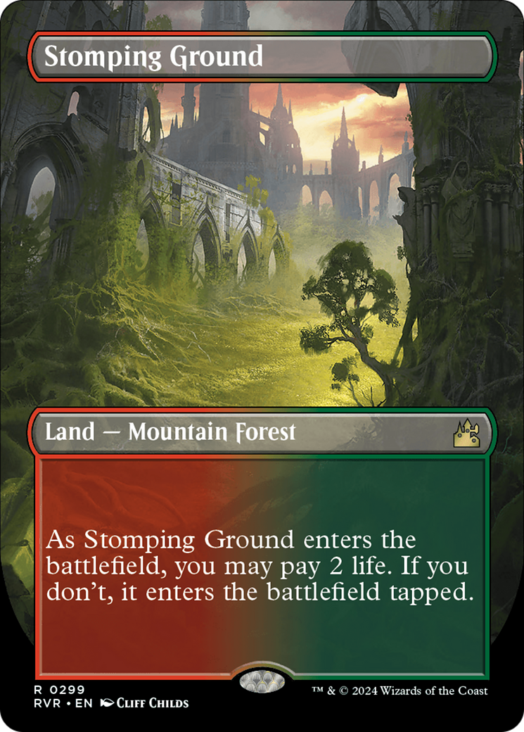 Stomping Ground (Borderless) [Ravnica Remastered] | D20 Games