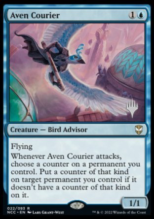 Aven Courier (Promo Pack) [Streets of New Capenna Commander Promos] | D20 Games