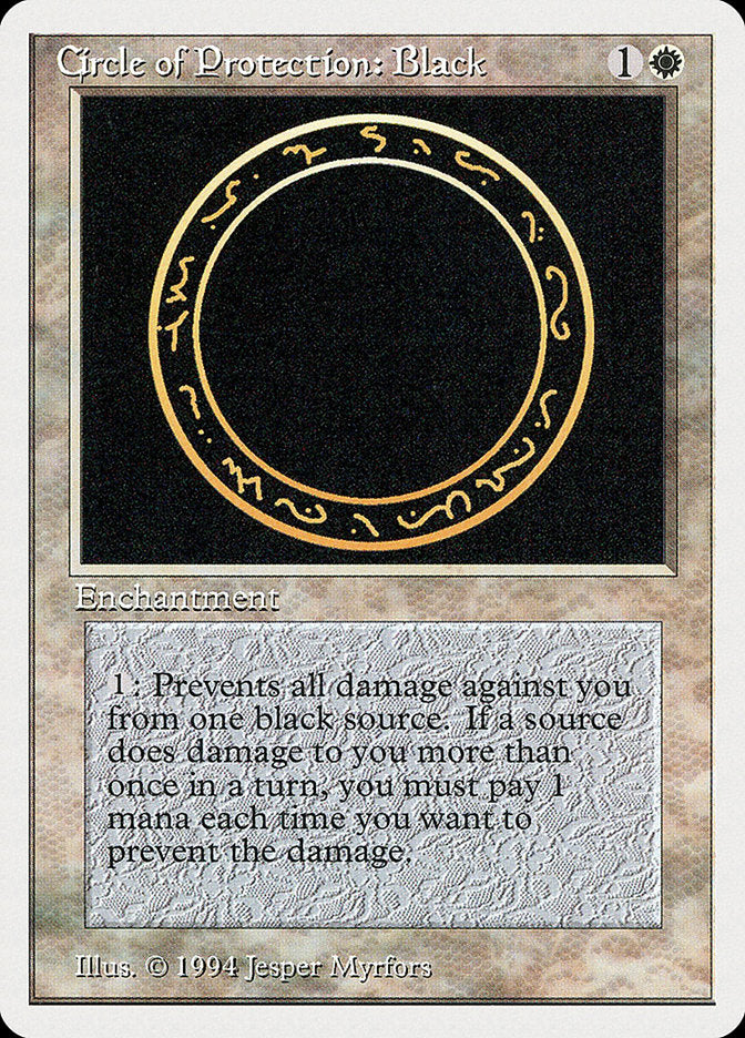 Circle of Protection: Black [Summer Magic / Edgar] | D20 Games