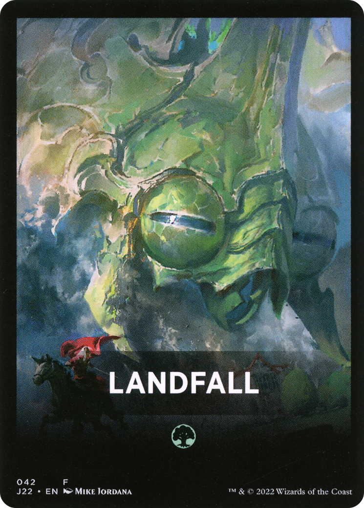 Landfall Theme Card [Jumpstart 2022 Front Cards] | D20 Games