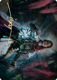 Tergrid, God of Fright Art Card (Gold-Stamped Signature) [Kaldheim: Art Series] | D20 Games