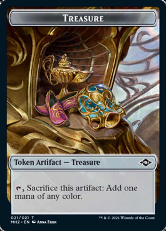 Treasure Token (21) // Zombie Army Token [Modern Horizons 2 Tokens] | D20 Games