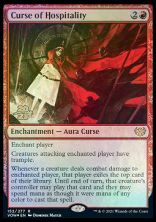 Curse of Hospitality [Innistrad: Crimson Vow Prerelease Promos] | D20 Games