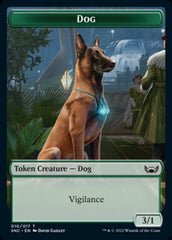 Ogre Warrior // Dog Double-sided Token [Streets of New Capenna Tokens] | D20 Games