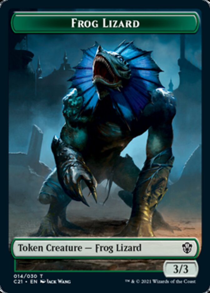 Frog Lizard // Elephant Token [Commander 2021 Tokens] | D20 Games