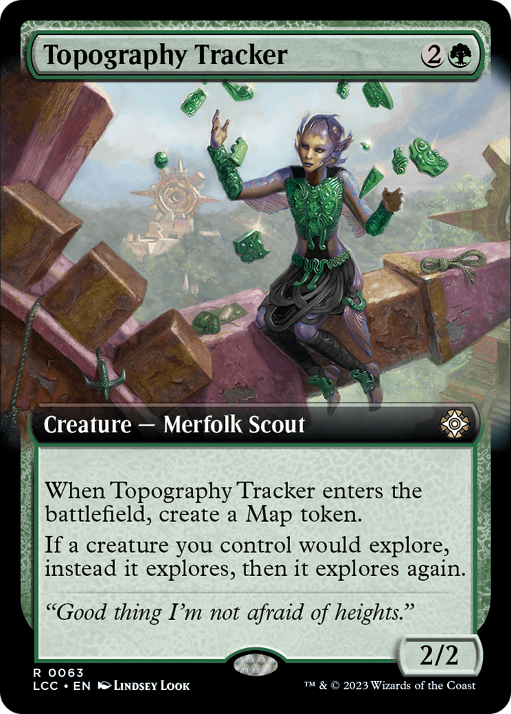 Topography Tracker (Extended Art) [The Lost Caverns of Ixalan Commander] | D20 Games