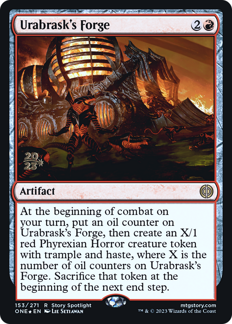 Urabrask's Forge [Phyrexia: All Will Be One Prerelease Promos] | D20 Games