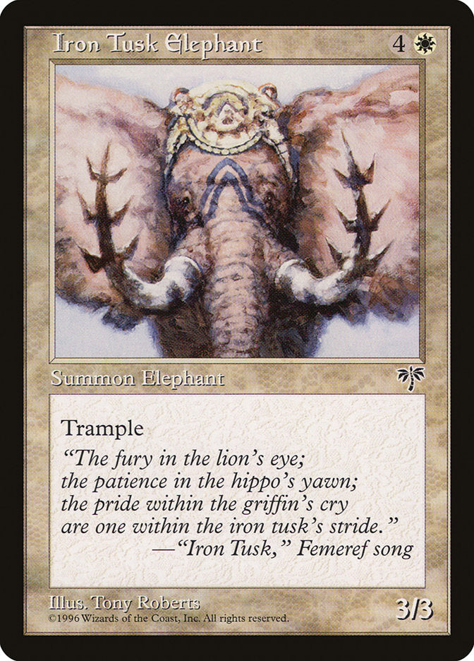 Iron Tusk Elephant [Mirage] | D20 Games