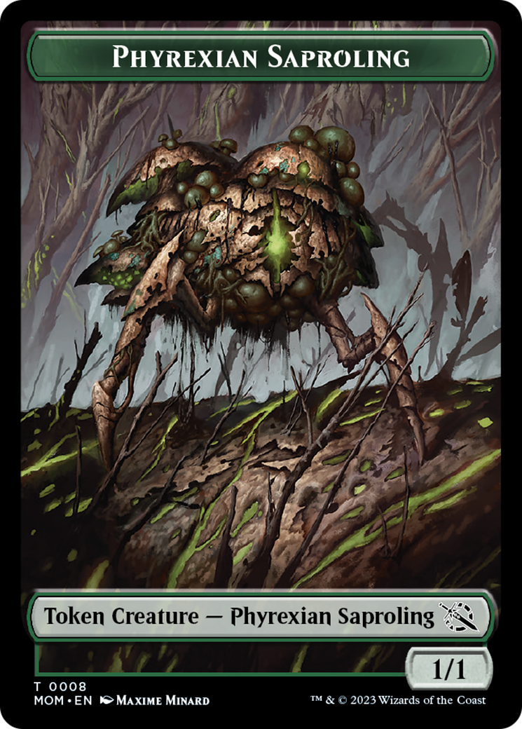 First Mate Ragavan // Phyrexian Saproling Double-Sided Token [March of the Machine Tokens] | D20 Games