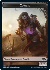 Snake // Zombie Double-sided Token [Commander Collection: Black Tokens] | D20 Games