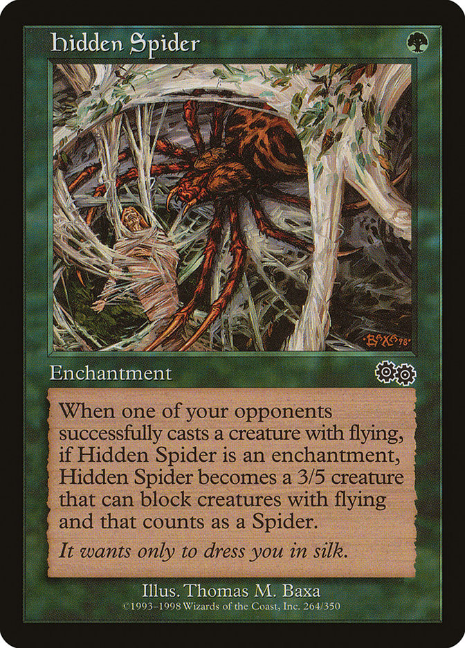 Hidden Spider [Urza's Saga] | D20 Games