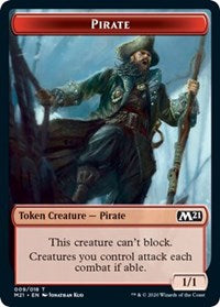 Pirate // Weird Double-sided Token [Core Set 2021 Tokens] | D20 Games