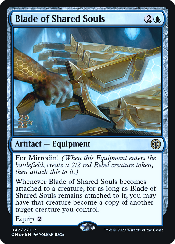 Blade of Shared Souls [Phyrexia: All Will Be One Prerelease Promos] | D20 Games