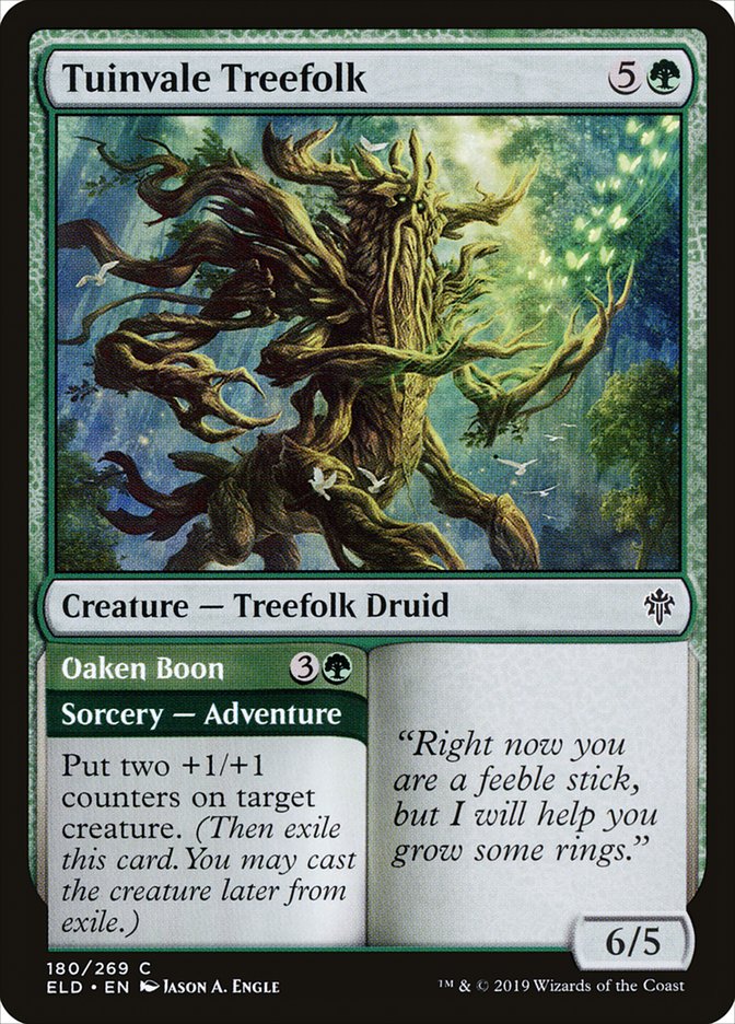 Tuinvale Treefolk // Oaken Boon [Throne of Eldraine] | D20 Games