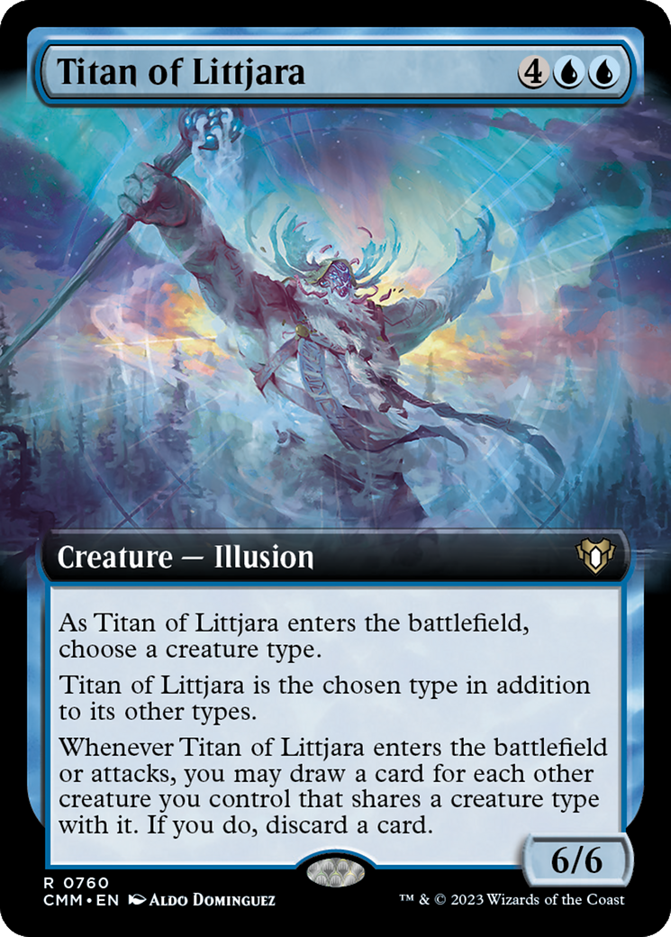 Titan of Littjara (Extended Art) [Commander Masters] | D20 Games