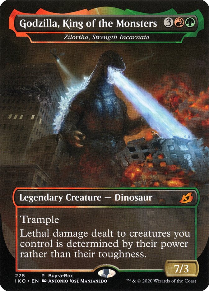 Zilortha, Strength Incarnate - Godzilla, King of the Monsters (Buy-A-Box) [Ikoria: Lair of Behemoths Promos] | D20 Games