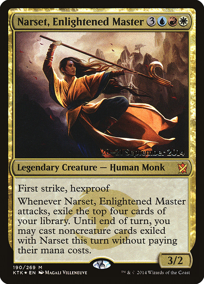 Narset, Enlightened Master  [Khans of Tarkir Prerelease Promos] | D20 Games