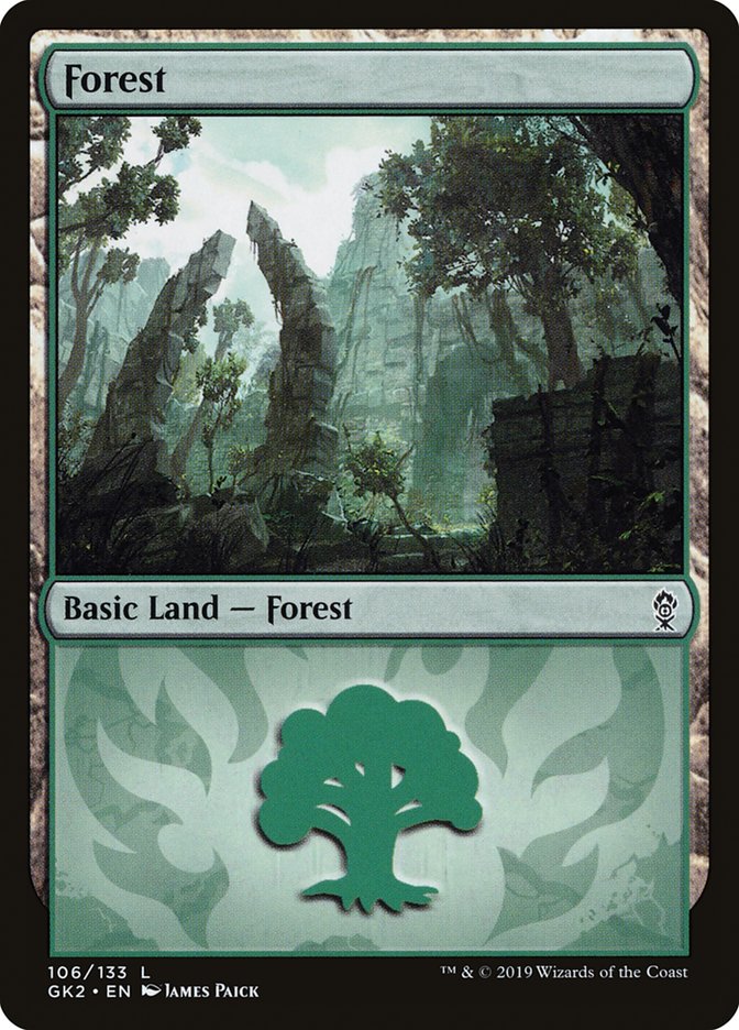 Forest (106) [Ravnica Allegiance Guild Kit] | D20 Games