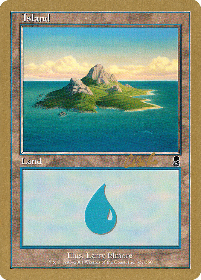 Island (cr337a) (Carlos Romao) [World Championship Decks 2002] | D20 Games
