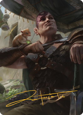 Minsc & Boo, Timeless Heroes Art Card (38) (Gold-Stamped Signature) [Commander Legends: Battle for Baldur's Gate Art Series] | D20 Games