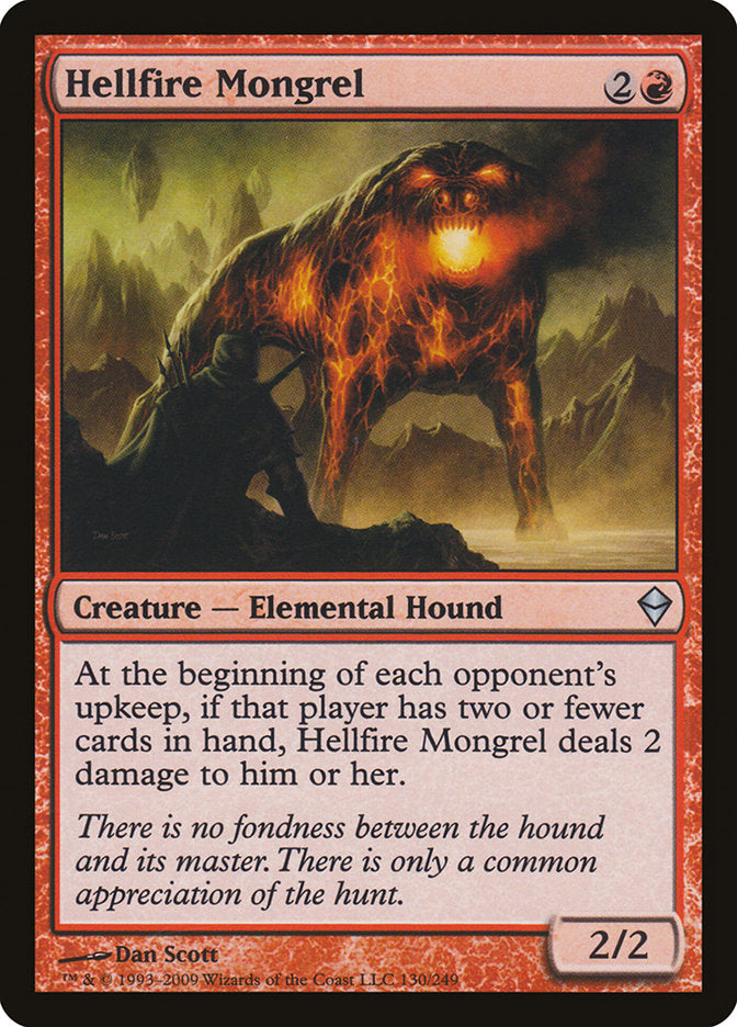 Hellfire Mongrel [Zendikar] | D20 Games