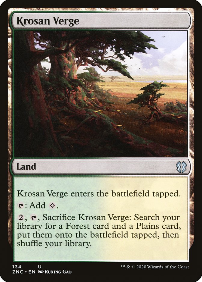 Krosan Verge [Zendikar Rising Commander] | D20 Games