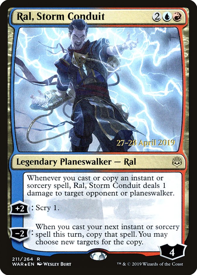 Ral, Storm Conduit  [War of the Spark Prerelease Promos] | D20 Games