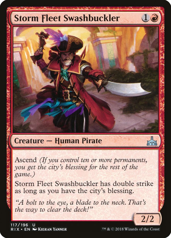 Storm Fleet Swashbuckler [Rivals of Ixalan] | D20 Games