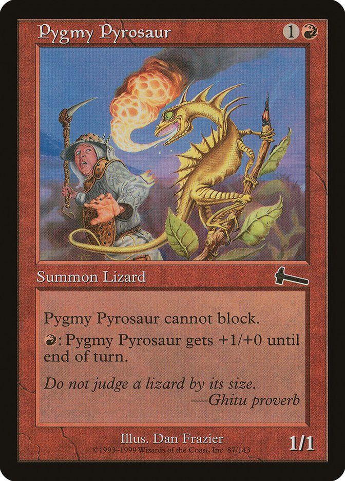 Pygmy Pyrosaur [Urza's Legacy] | D20 Games