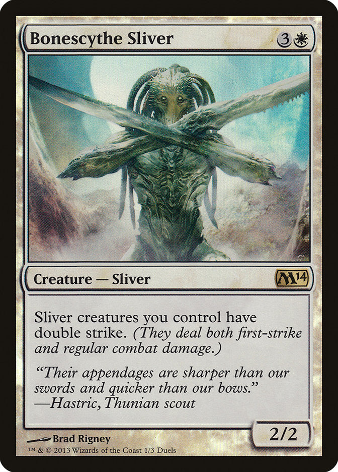 Bonescythe Sliver (Duels of the Planeswalkers Promos) [Duels of the Planeswalkers Promos 2013] | D20 Games