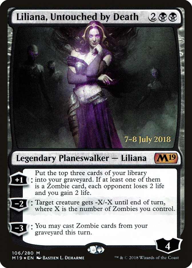 Liliana, Untouched by Death  [Core Set 2019 Prerelease Promos] | D20 Games