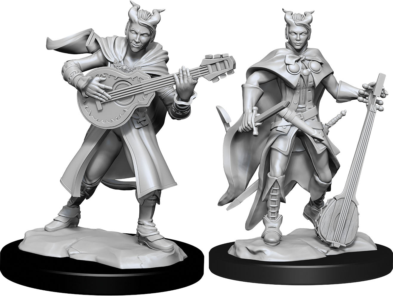 Dungeons & Dragons Nolzur`s Marvelous Unpainted Miniatures: Tiefling Bard Female | D20 Games