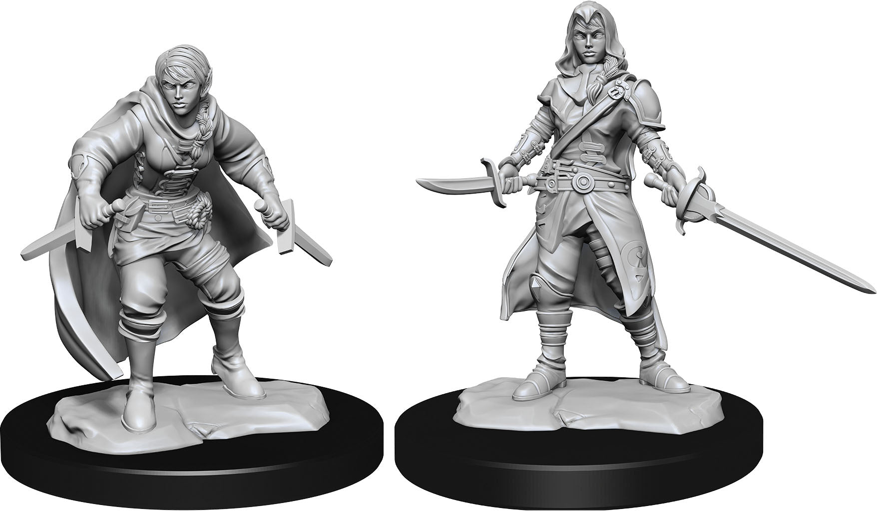 Dungeons & Dragons Nolzur`s Marvelous Unpainted Miniatures: Half-Elf Rogue Female | D20 Games