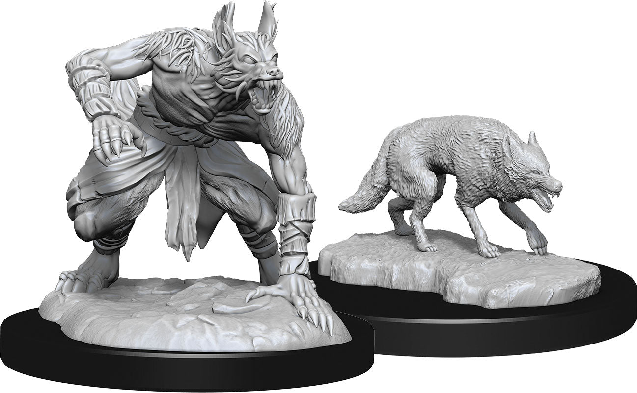 Dungeons & Dragons Nolzur`s Marvelous Unpainted Miniatures: Jackalwere & Jackal | D20 Games