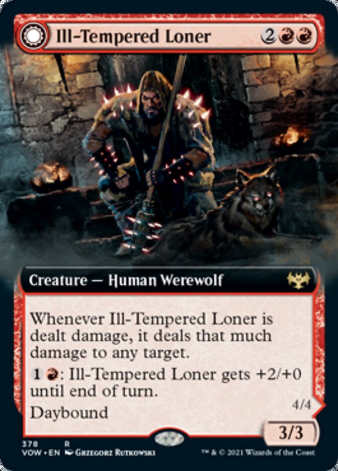 Ill-Tempered Loner // Howlpack Avenger (Extended) [Innistrad: Crimson Vow] | D20 Games