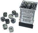 Borealis: 12mm d6 Light Smoke/silver Luminary Dice Block (36 dice) 27978