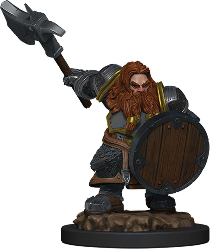Dungeons & Dragons Fantasy Miniatures: Icons of the Realms Premium Figures W5 Dwarf Fighter Male | D20 Games