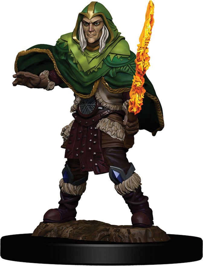Dungeons & Dragons Fantasy Miniatures: Icons of the Realms Premium Figures W5 Elf Fighter Male | D20 Games