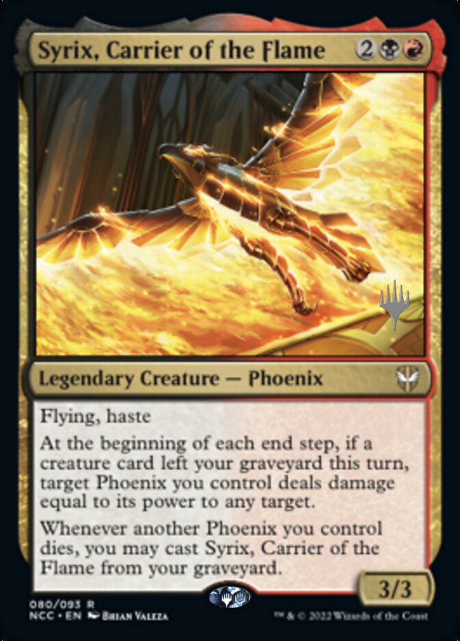 Syrix, Carrier of the Flame (Promo Pack) [Streets of New Capenna Commander Promos] | D20 Games