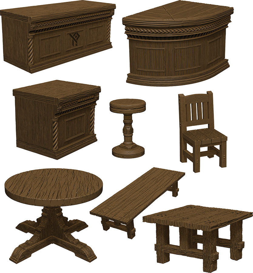 Dungeons & Dragons Fantasy Miniatures: Icons of the Realms The Yawning Portal Inn - Bars & Tables | D20 Games