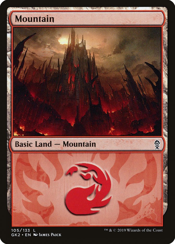 Mountain (105) [Ravnica Allegiance Guild Kit] | D20 Games