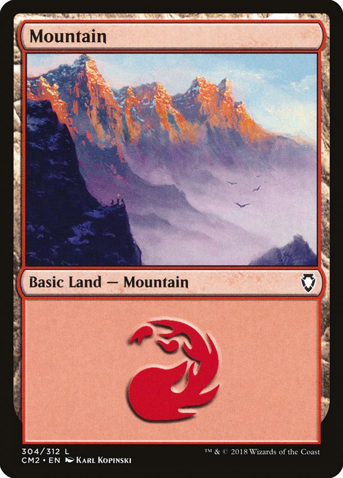 Mountain (304) [Commander Anthology Volume II] | D20 Games