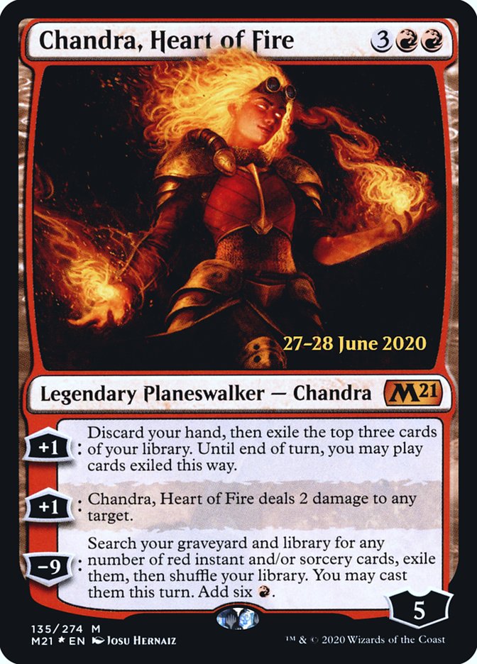 Chandra, Heart of Fire  [Core Set 2021 Prerelease Promos] | D20 Games