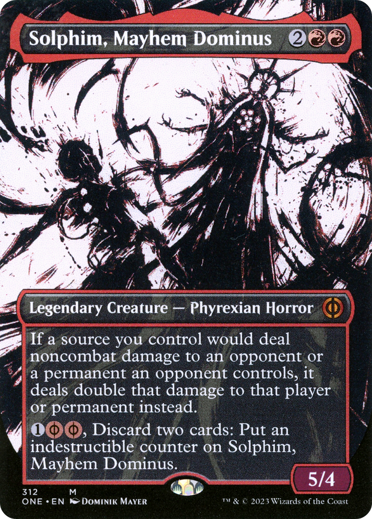 Solphim, Mayhem Dominus (Borderless Ichor) [Phyrexia: All Will Be One] | D20 Games